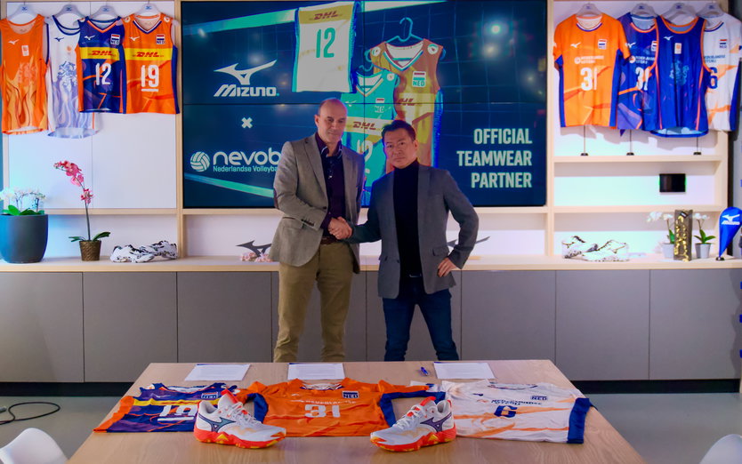 Mizuno ook komende vier jaar teamwear partner Nevobo