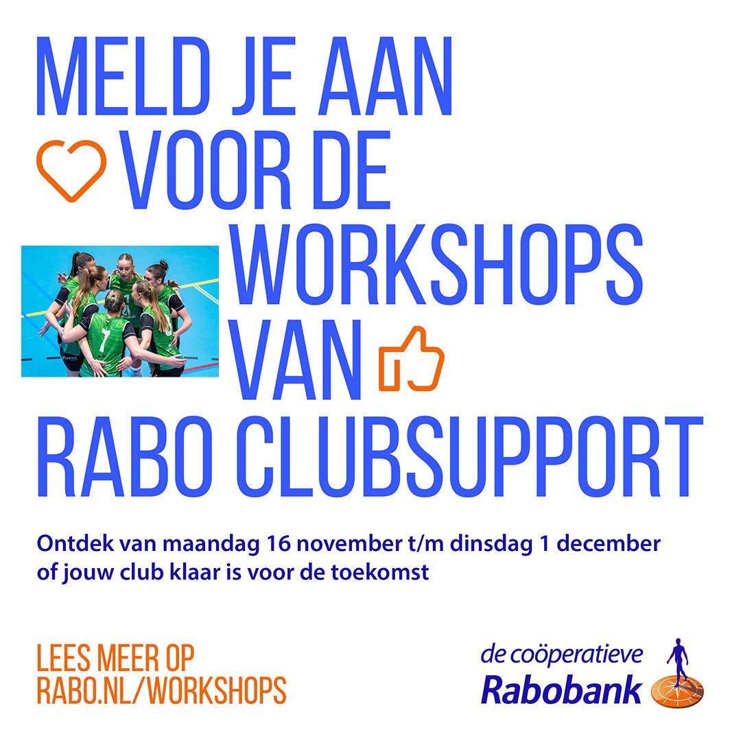 Meld je aan voor de workshops van Rabo ClubSupport!
