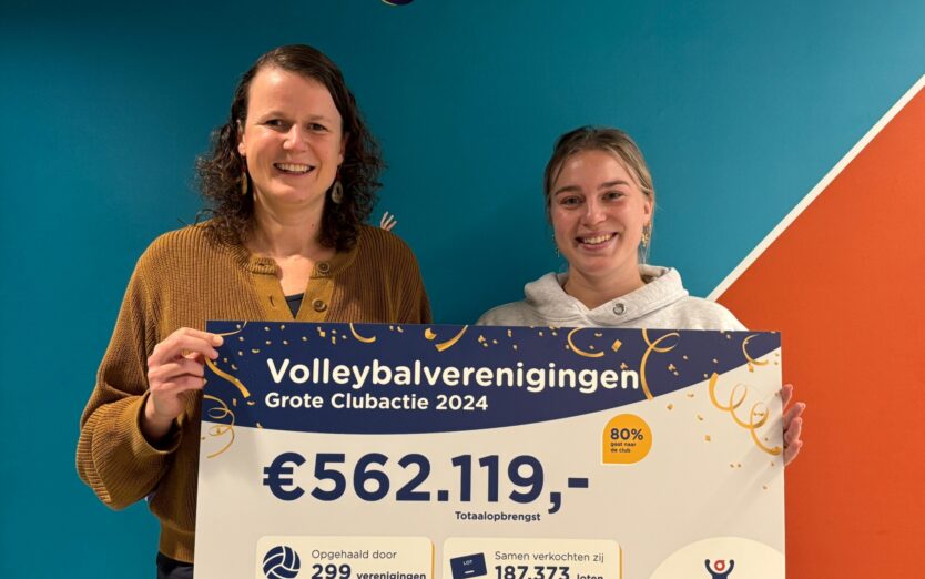 Volleybalverenigingen succesvol met de Grote Clubactie
