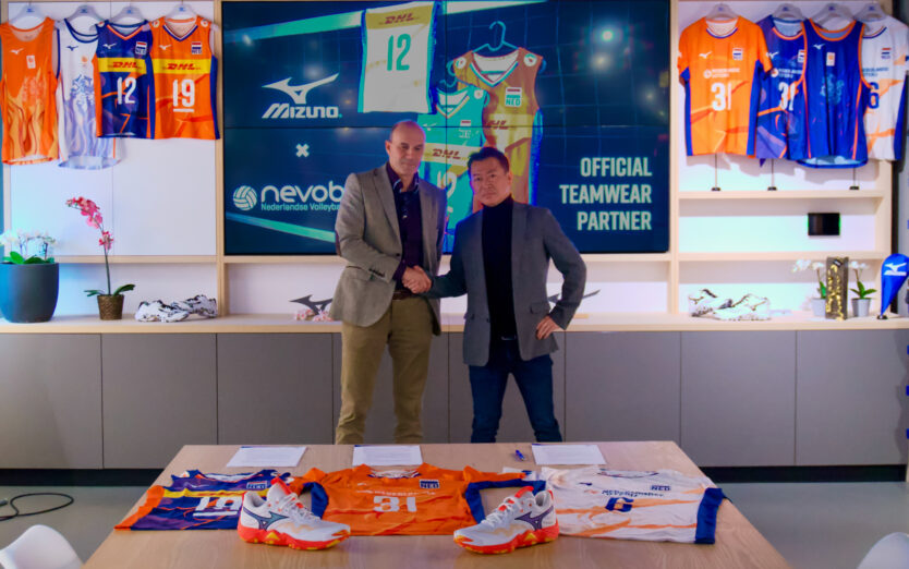 Mizuno ook komende vier jaar teamwear partner Nevobo