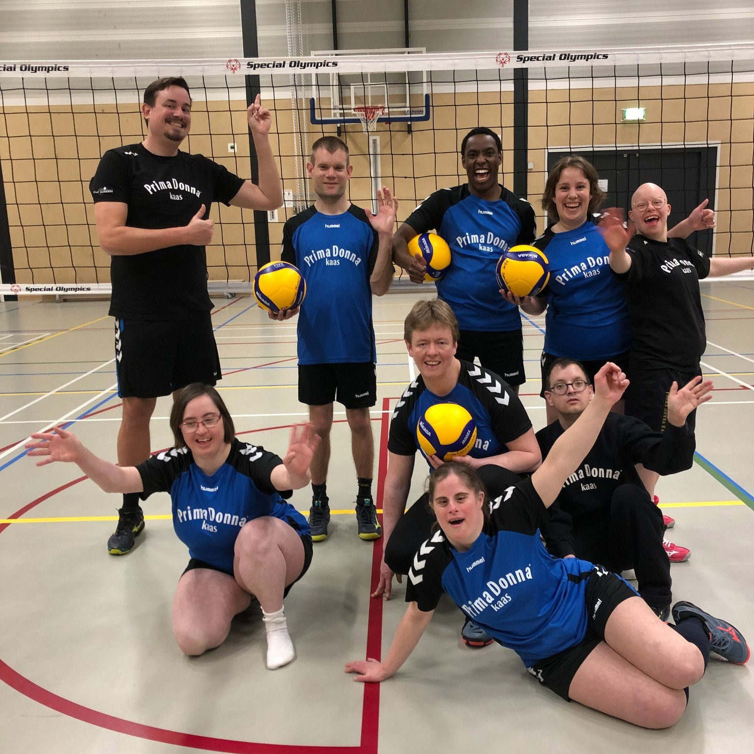 Eerste Nederlands toernooi Unified Volleybal groot succes